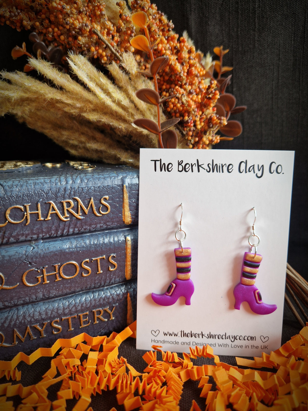 Witches Boot Dangle Earrings