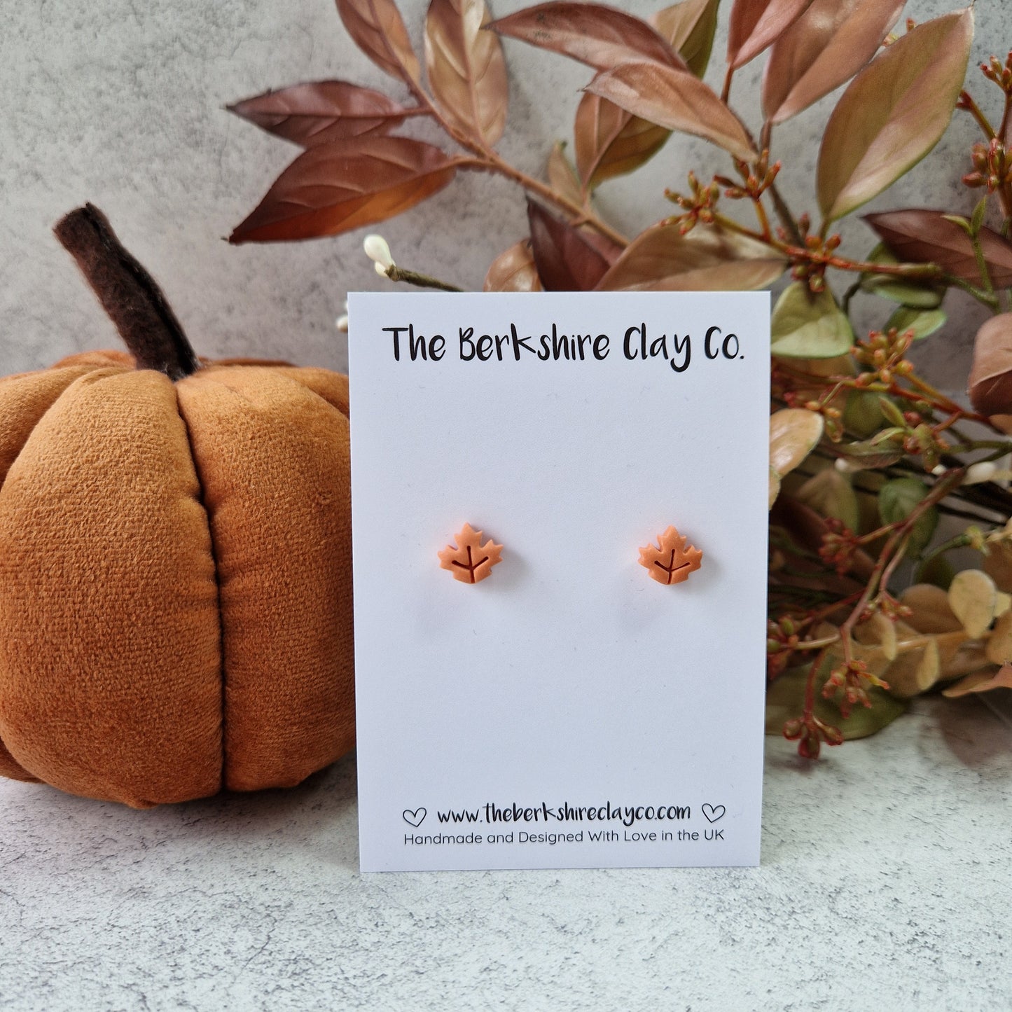 Autumn Leaf Studs