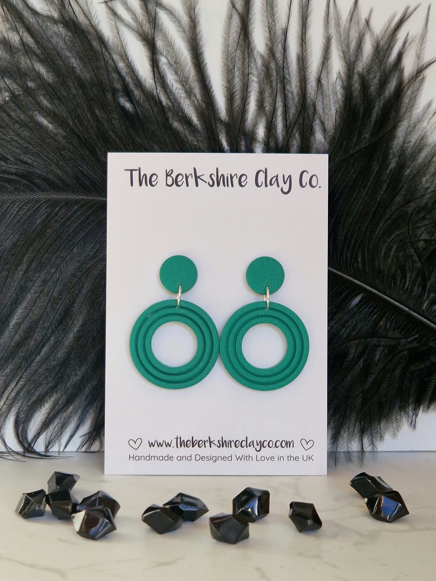 Nested Circle Stud Dangle Earrings