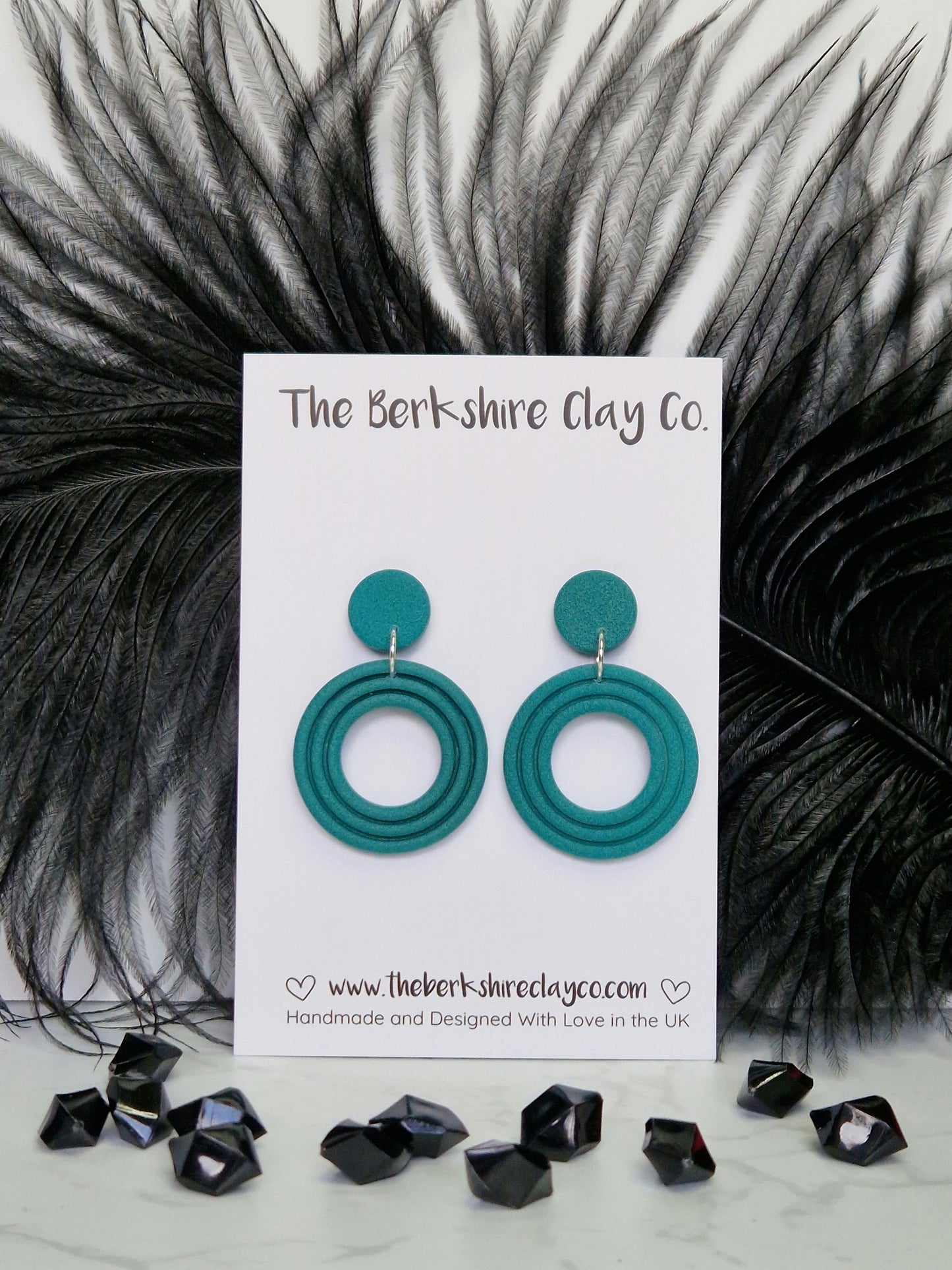 Nested Circle Stud Dangle Earrings