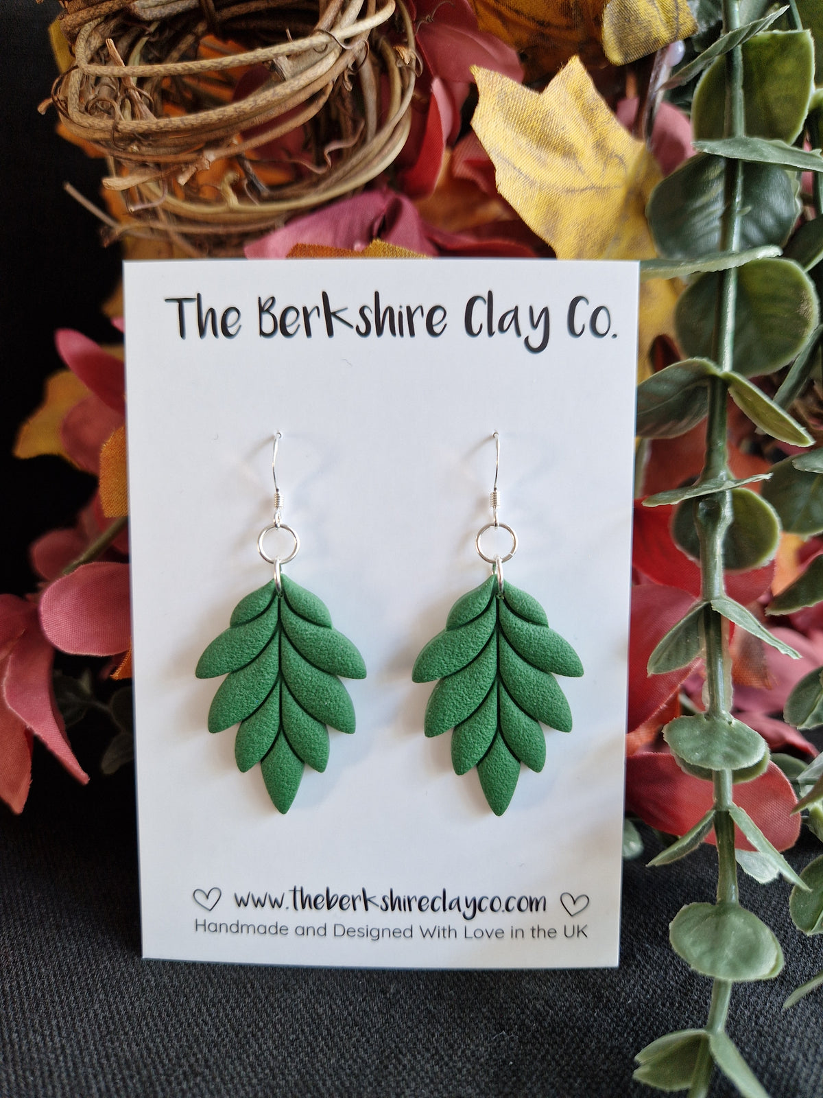 Cascade Leaf Dangle Earrings