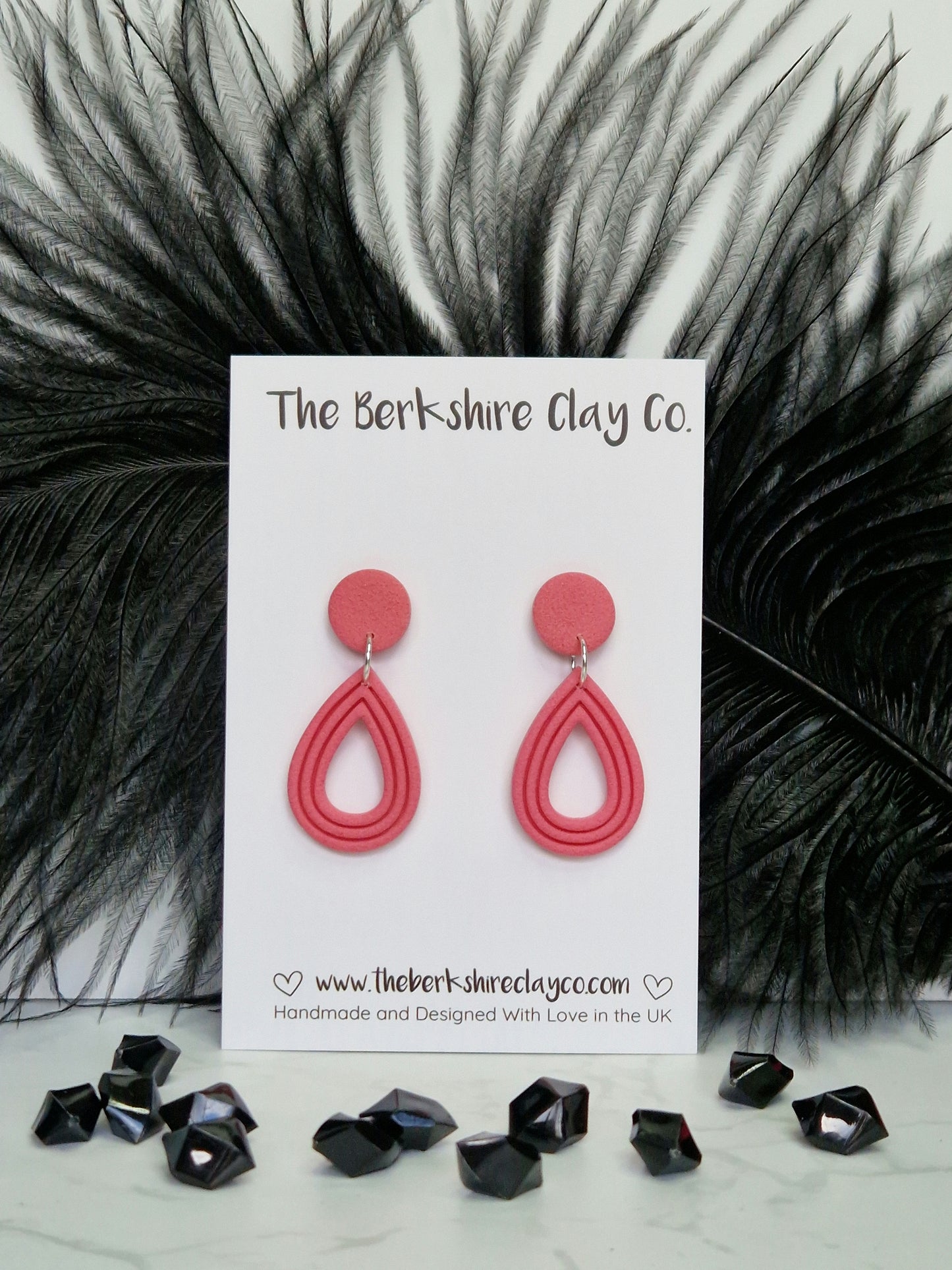 Nested Teadrop Stud Dangle Earrings