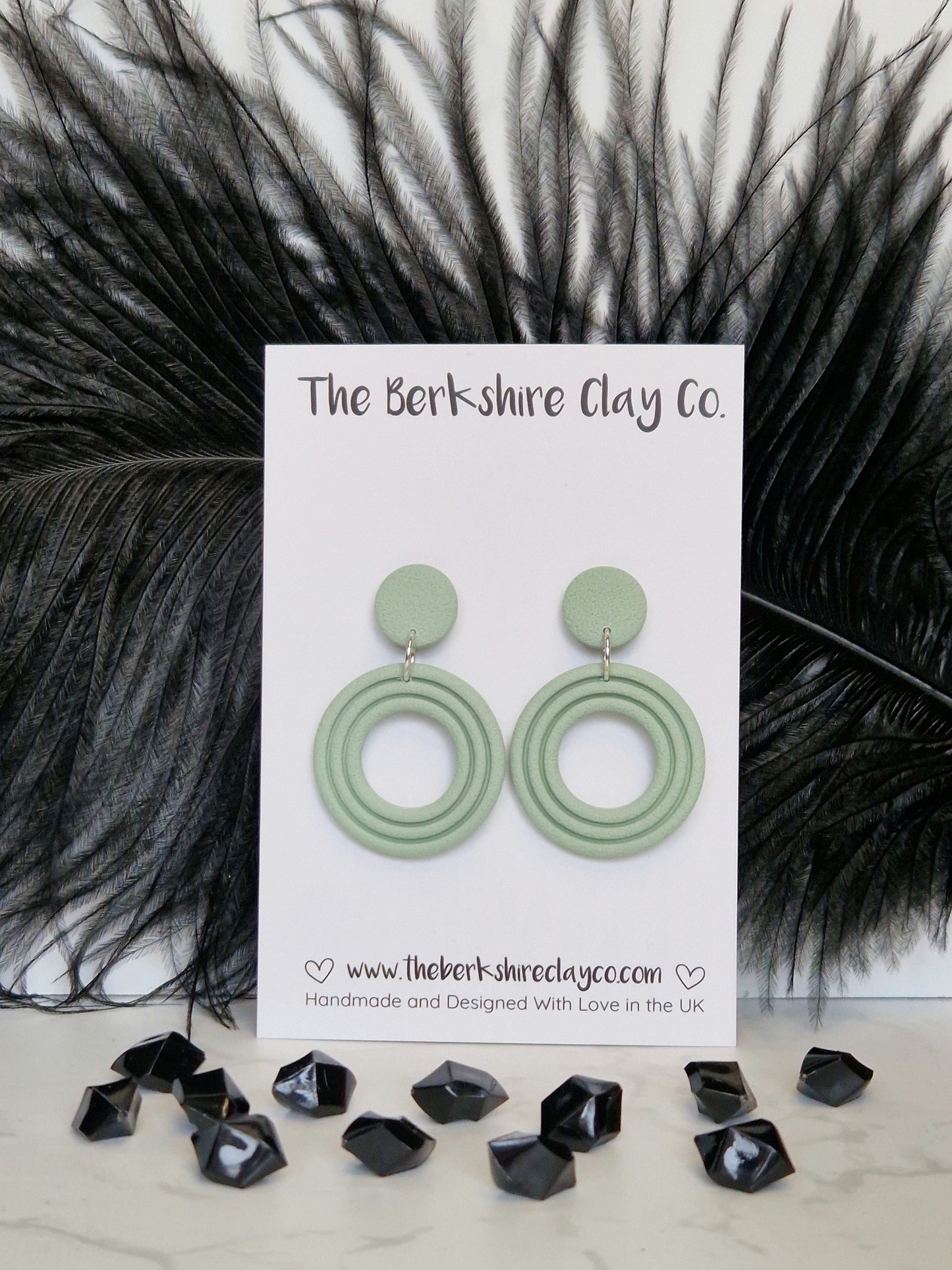 Nested Circle Stud Dangle Earrings
