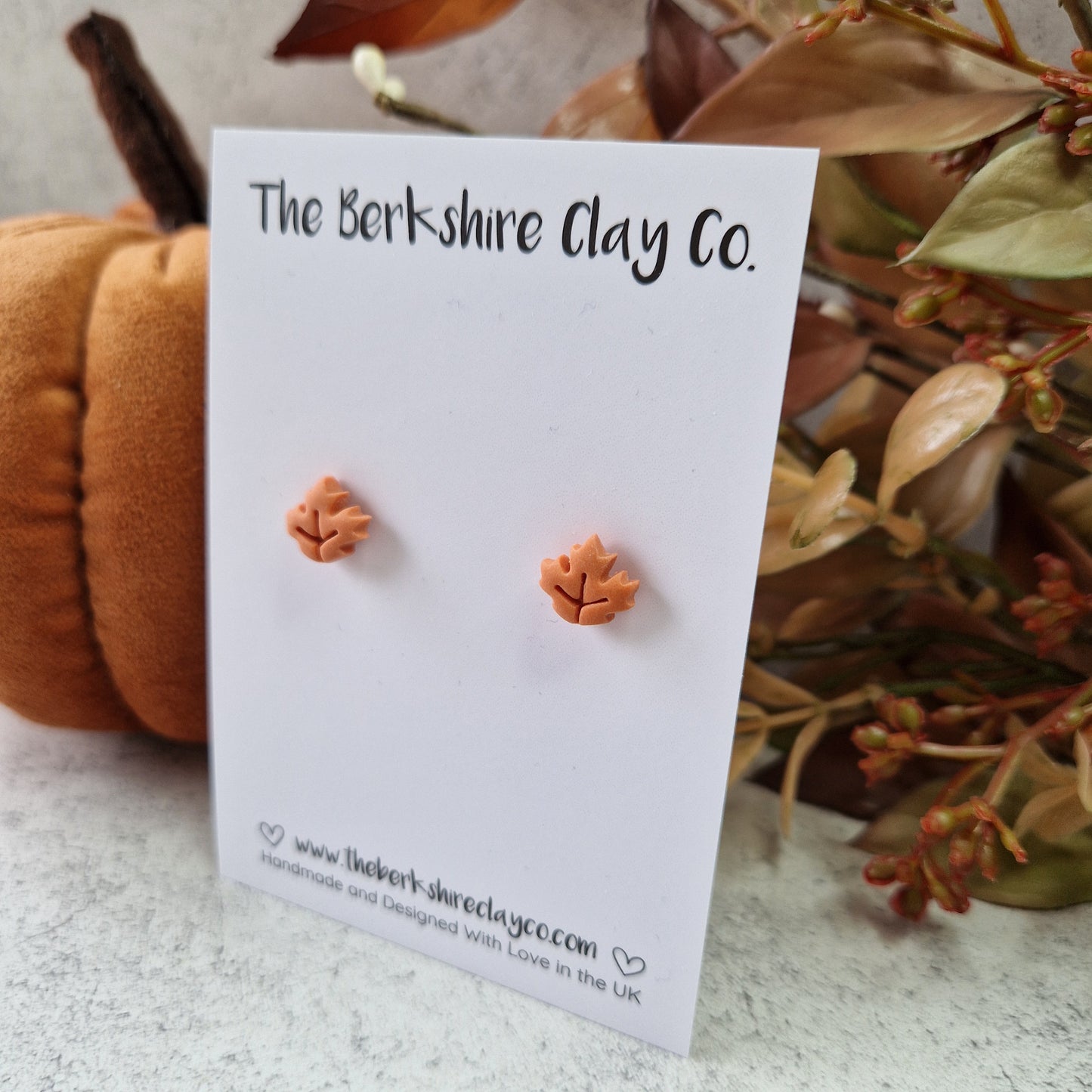 Autumn Leaf Studs