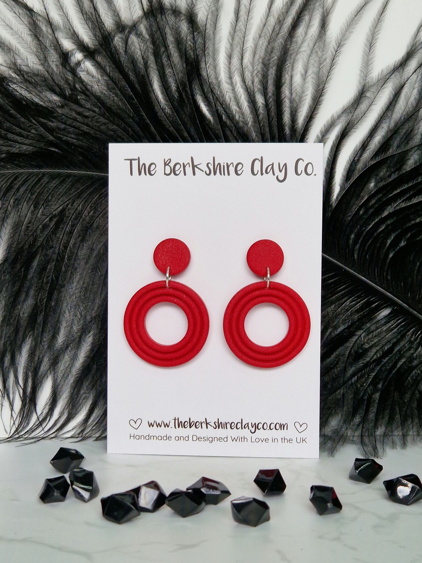 Nested Circle Stud Dangle Earrings