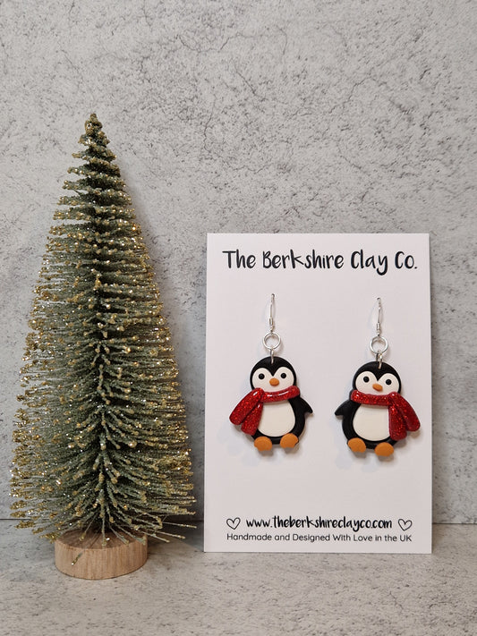 Penguin Dangle Earrings