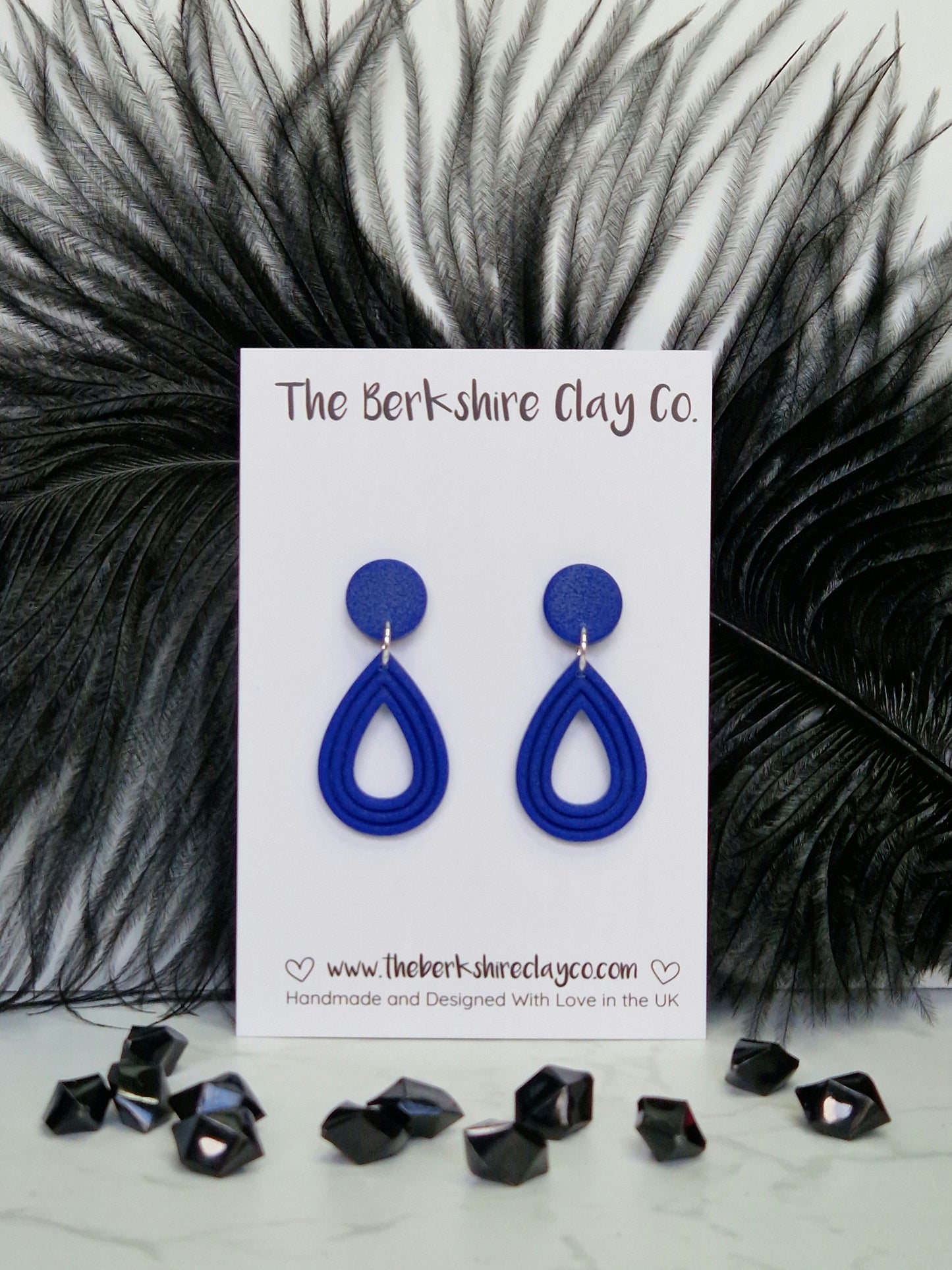 Nested Teadrop Stud Dangle Earrings