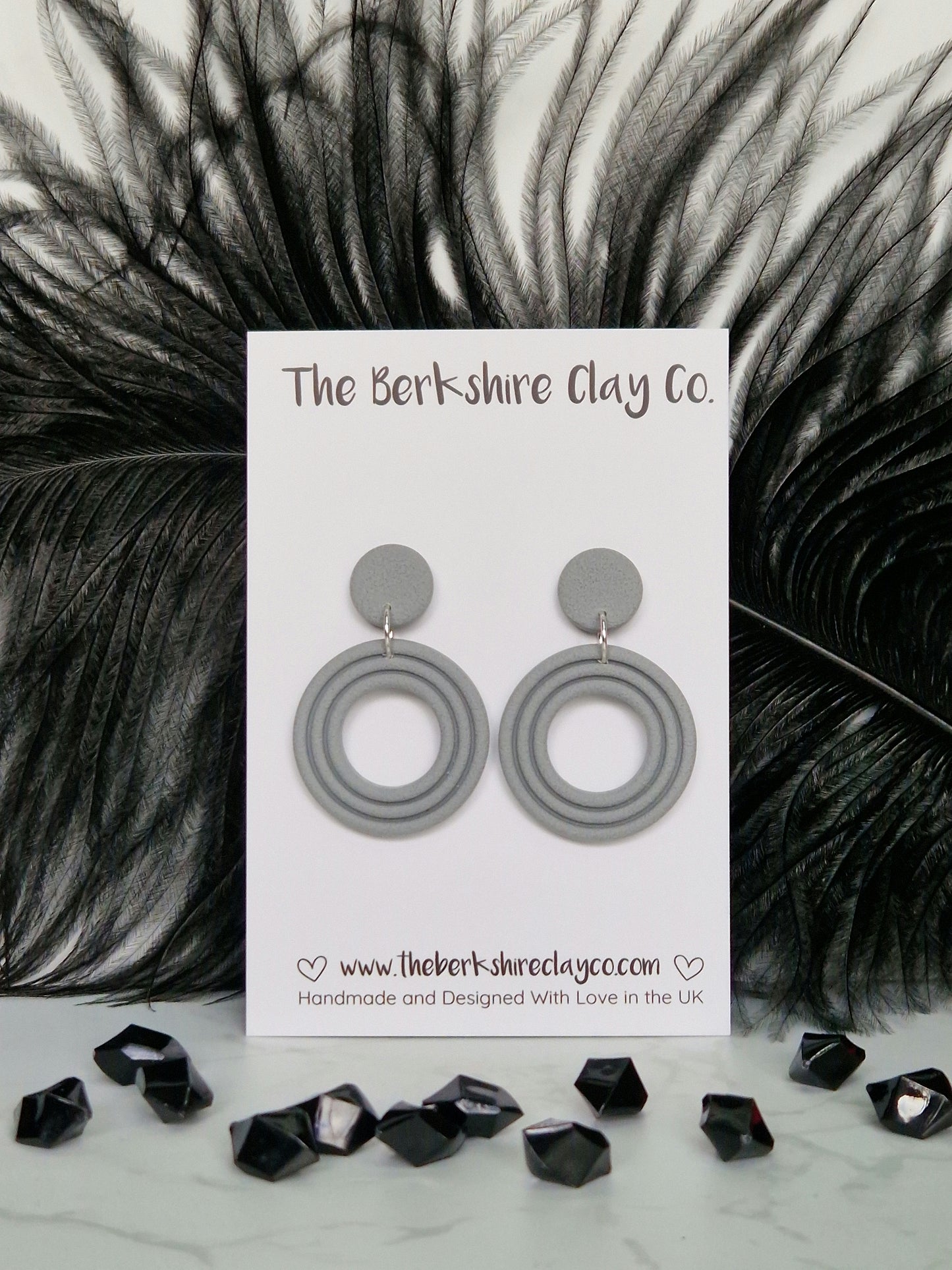 Nested Circle Stud Dangle Earrings