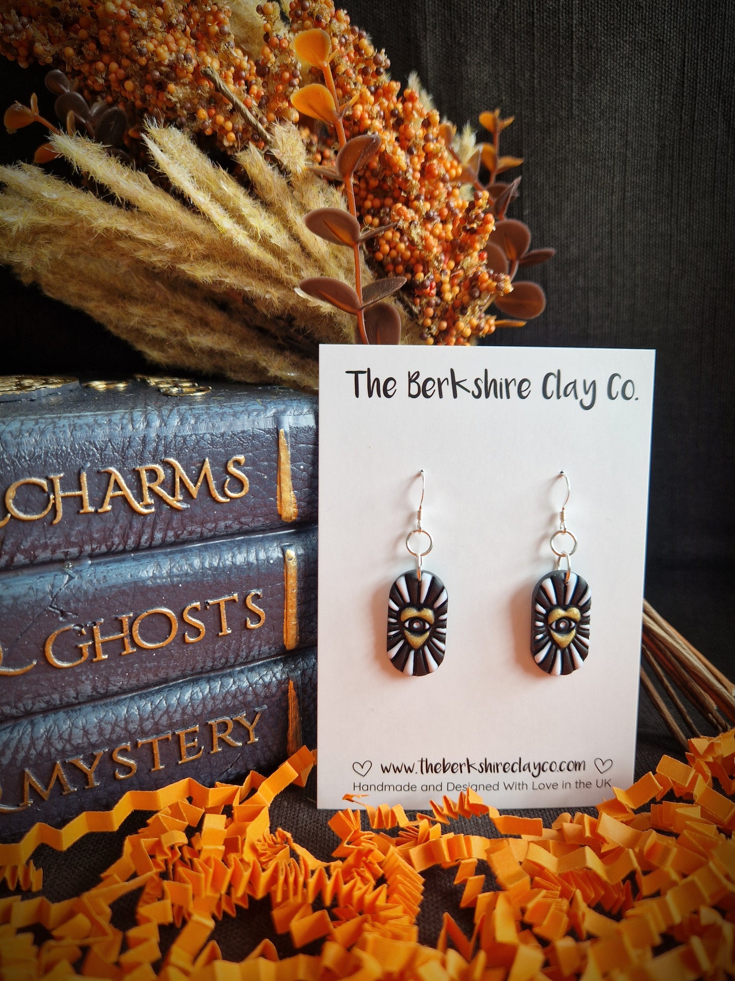Mystical Starburst Oblong Dangle Earrings
