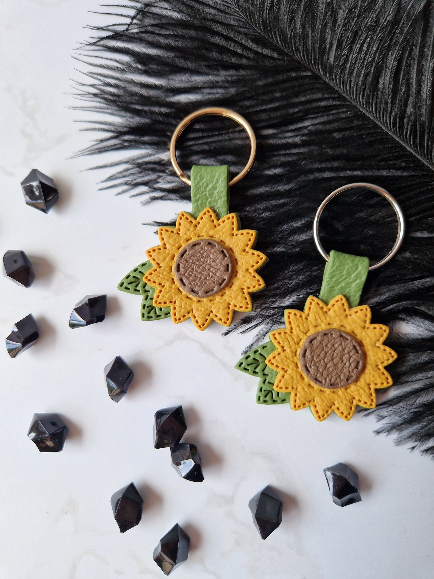 Sunflower Keyring