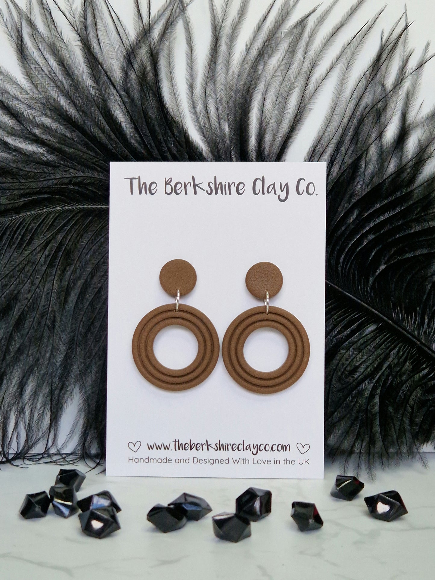 Nested Circle Stud Dangle Earrings