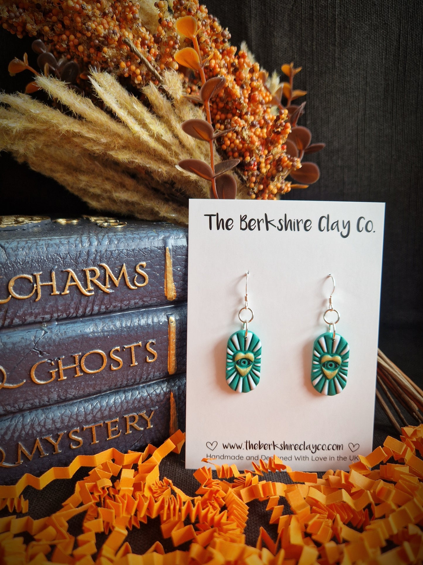 Mystical Starburst Oblong Dangle Earrings