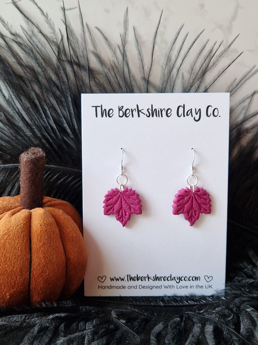 Turnip Maple Leaf Dangle Earrings