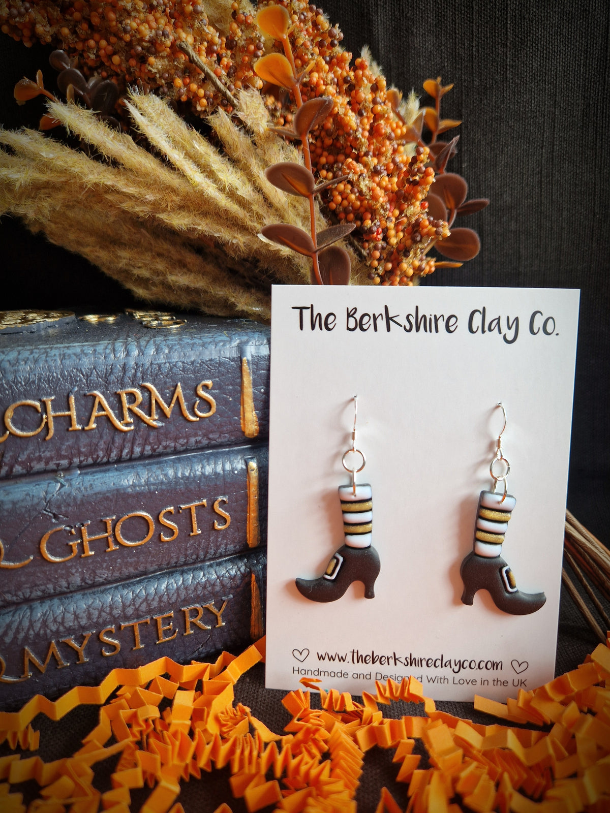 Witches Boot Dangle Earrings