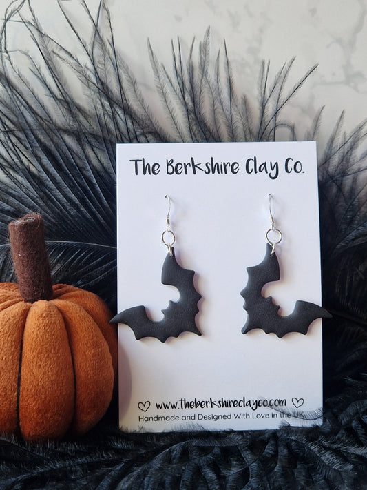 Black Bats Dangle Earrings