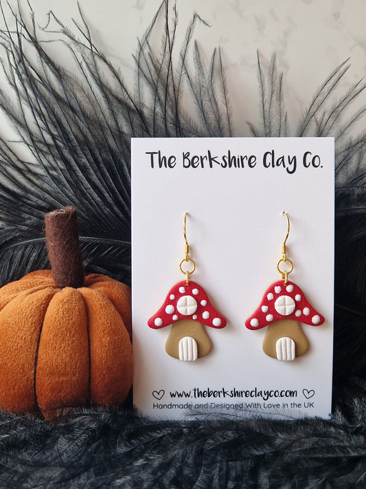 Toadstool Dangle Earrings