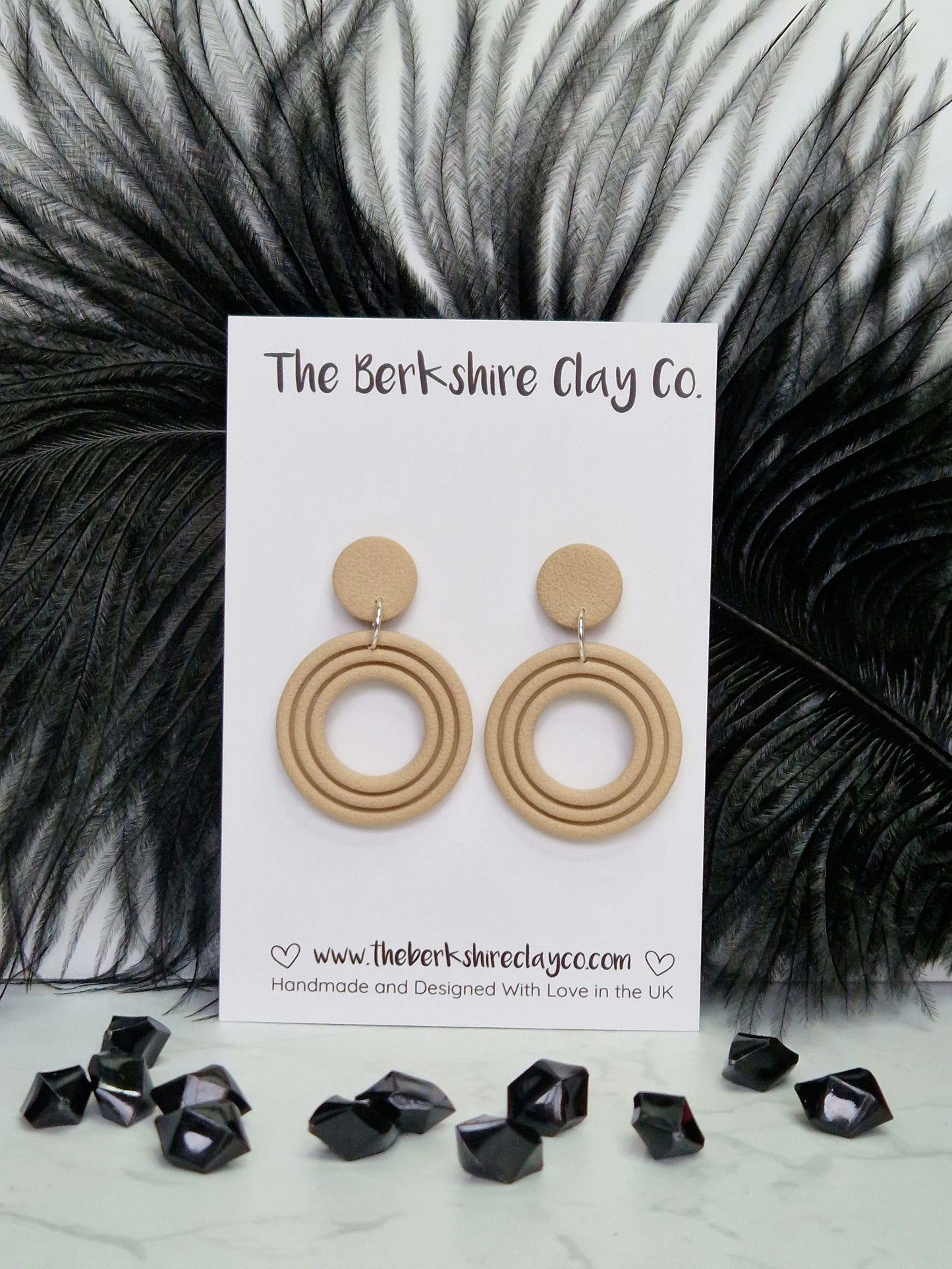 Nested Circle Stud Dangle Earrings